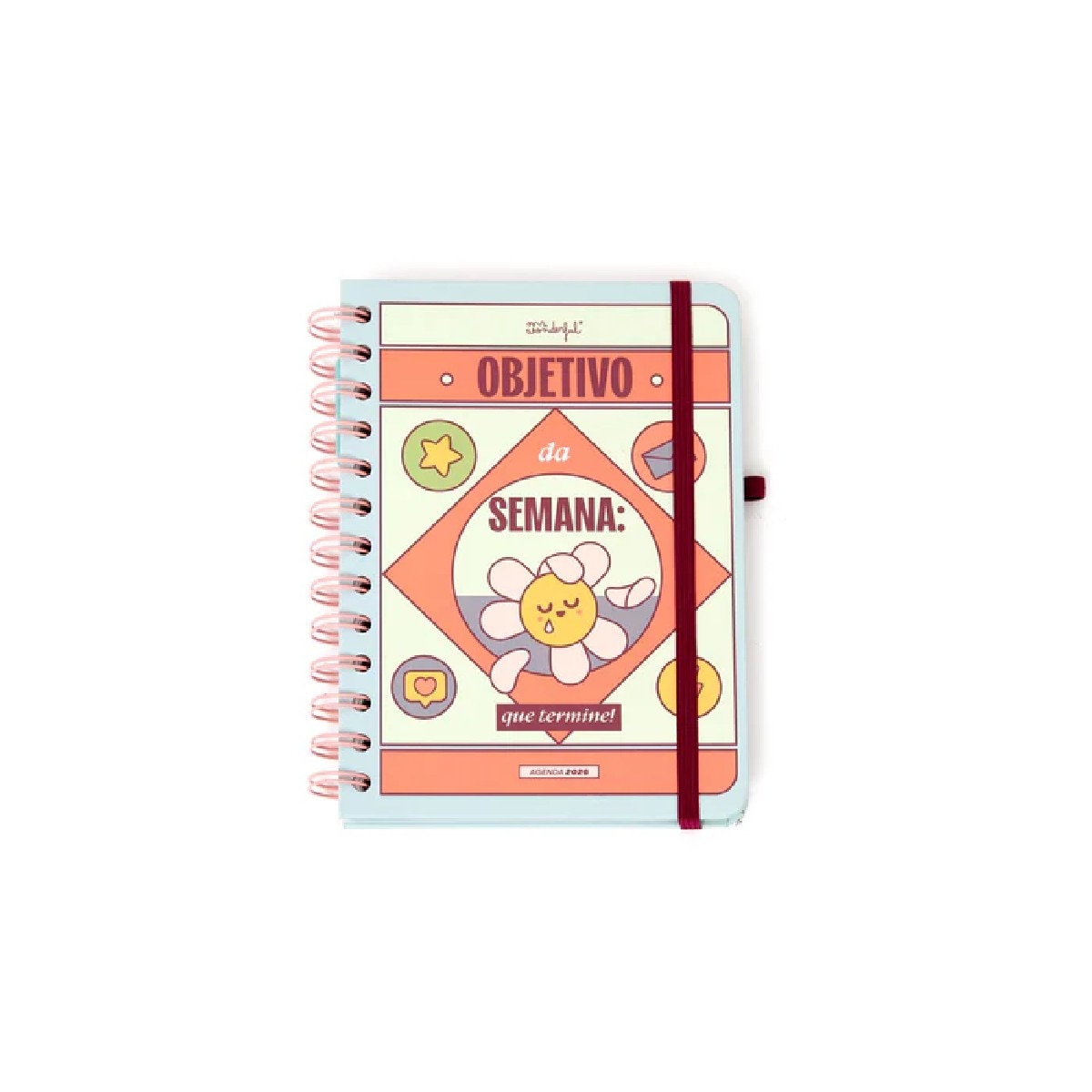 Agenda Semanal 12 Meses 2026 Wonder Pequena - Objetivo da Semana: Que Termine 1