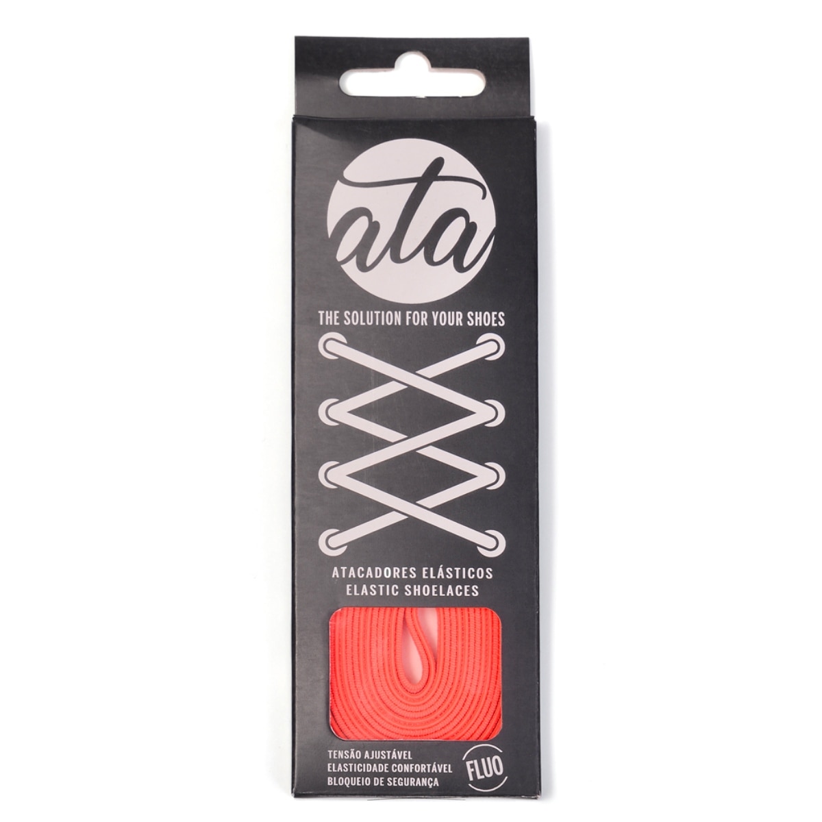 Atacador elástico com sistema ATAFIX coral fluorescente 7
