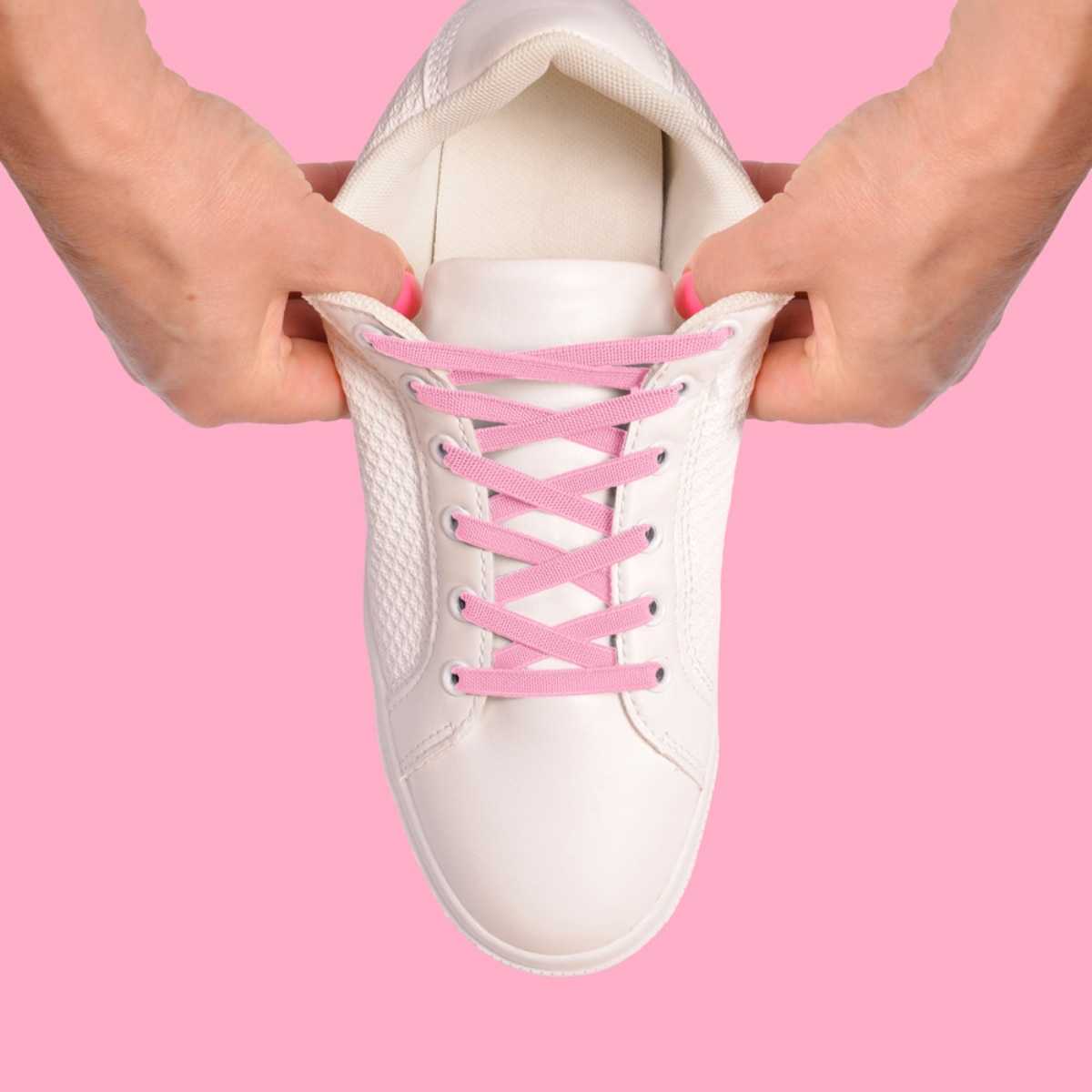 Atacador elástico com sistema ATAFIX rosa-claro 3