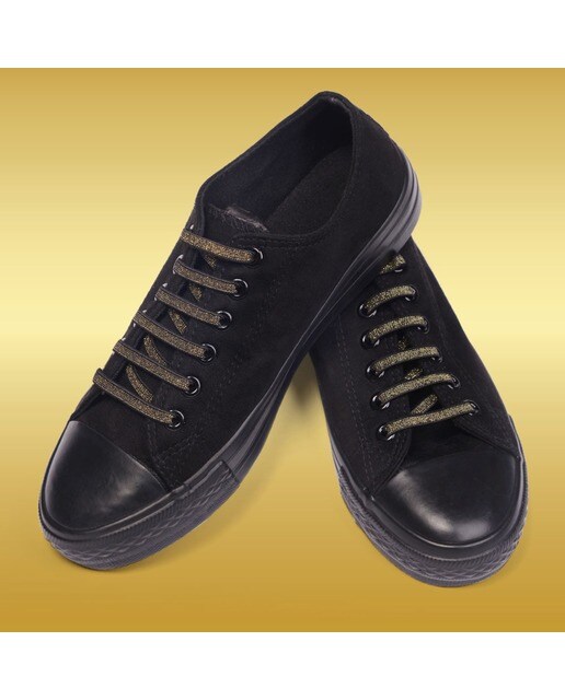 Atacador elástico com sistema ATAFIX preto e dourado 1