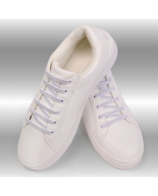 Atacador elástico com sistema ATAFIX branco e prateado 1