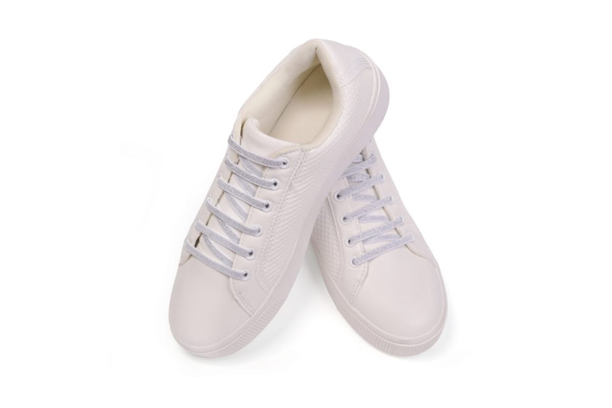Atacador elástico com sistema ATAFIX branco e prateado 3