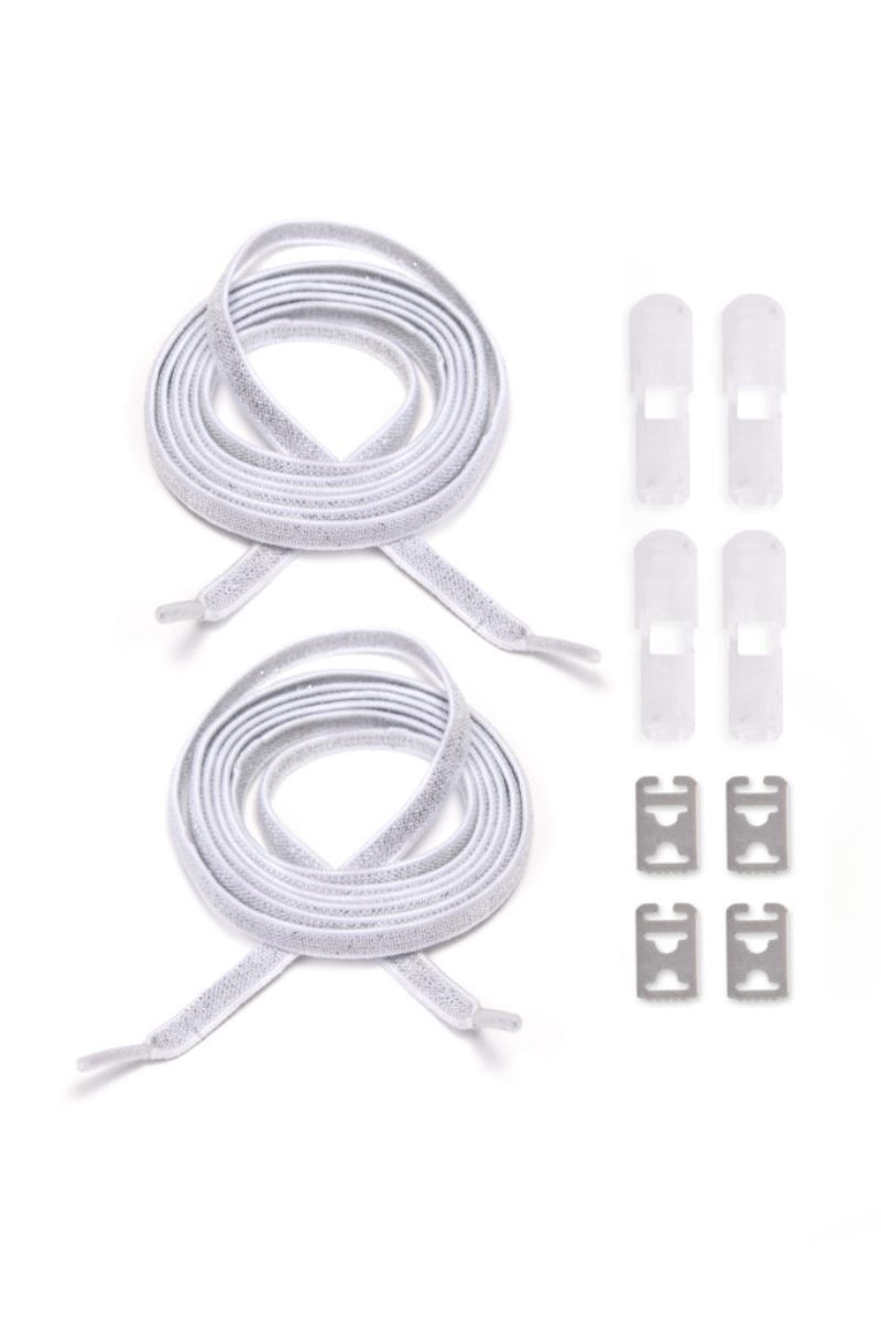 Atacador elástico com sistema ATAFIX branco e prateado 5