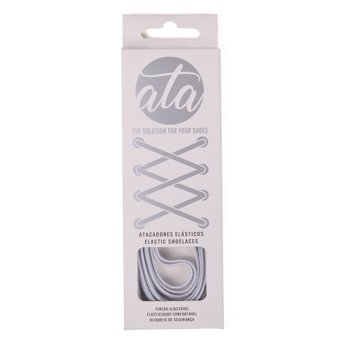 Atacador elástico com sistema ATAFIX branco e prateado 6