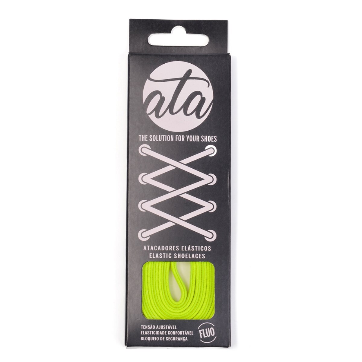 Atacador elástico com sistema ATAFIX amarelo fluorescente 4