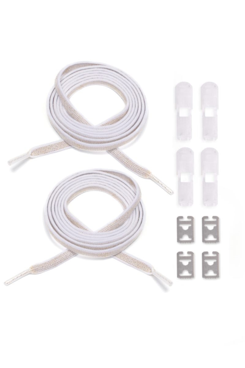 Atacador elástico com sistema ATAFIX branco dourado 4
