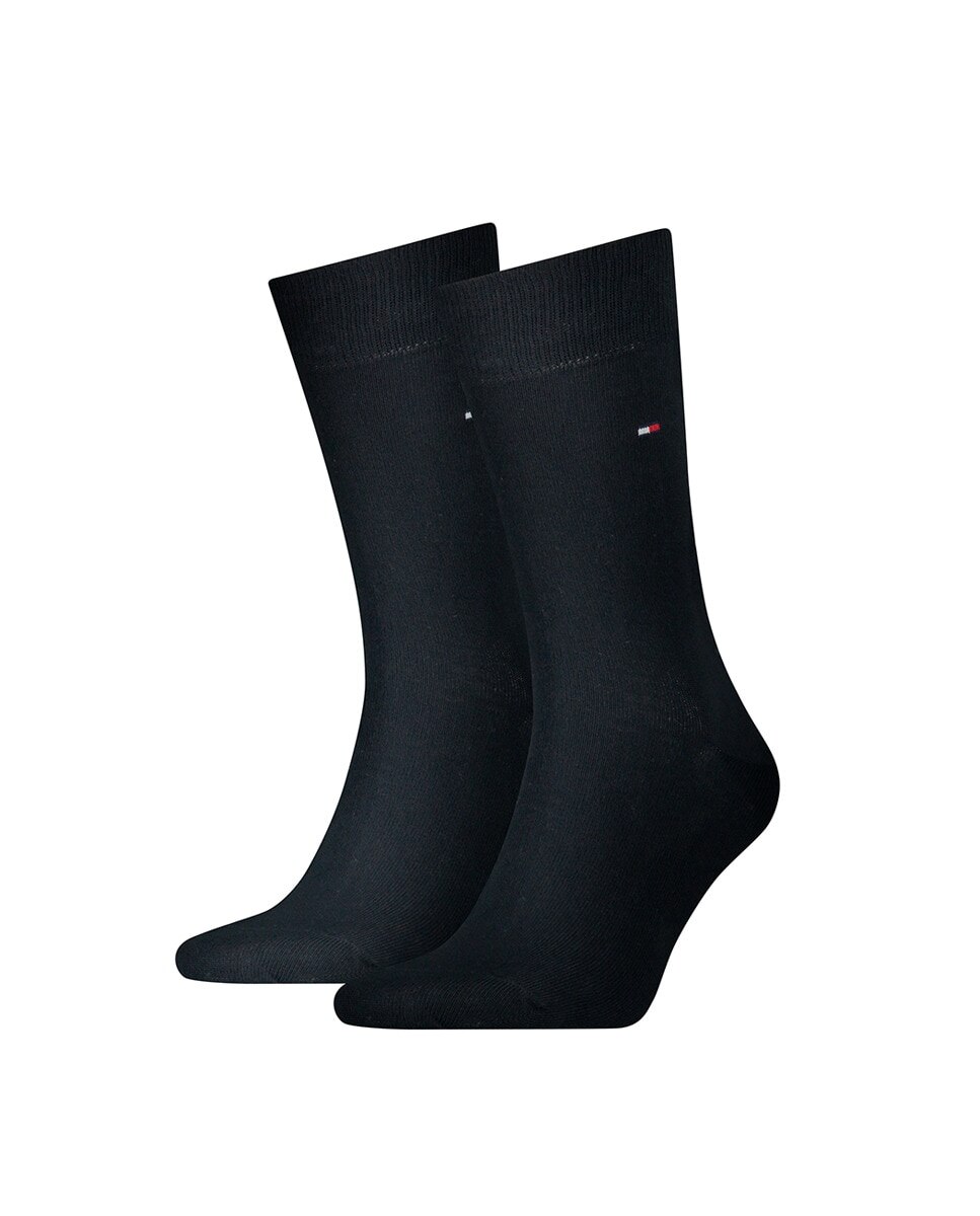 Pack de dois pares de meias cor jeans Azul-marinho-1