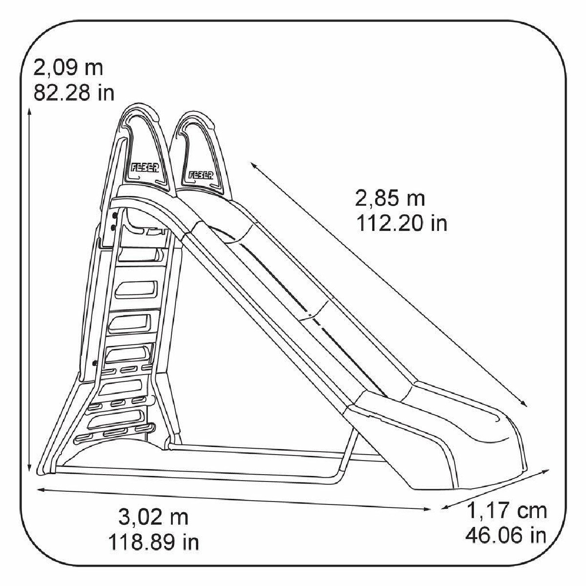Escorrega Mega Feberslide with water Famosa 3