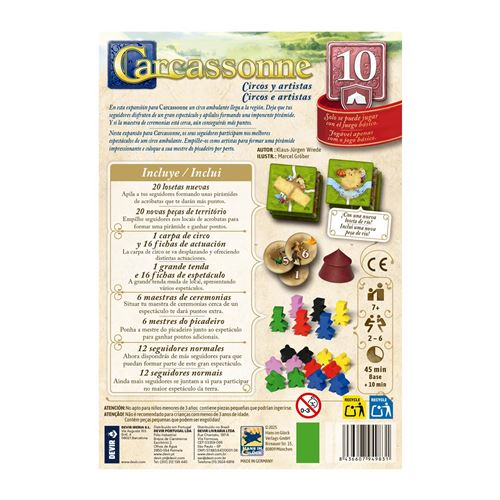 Jogo Carcassonne Expansão 10: Circos e Artistas 3