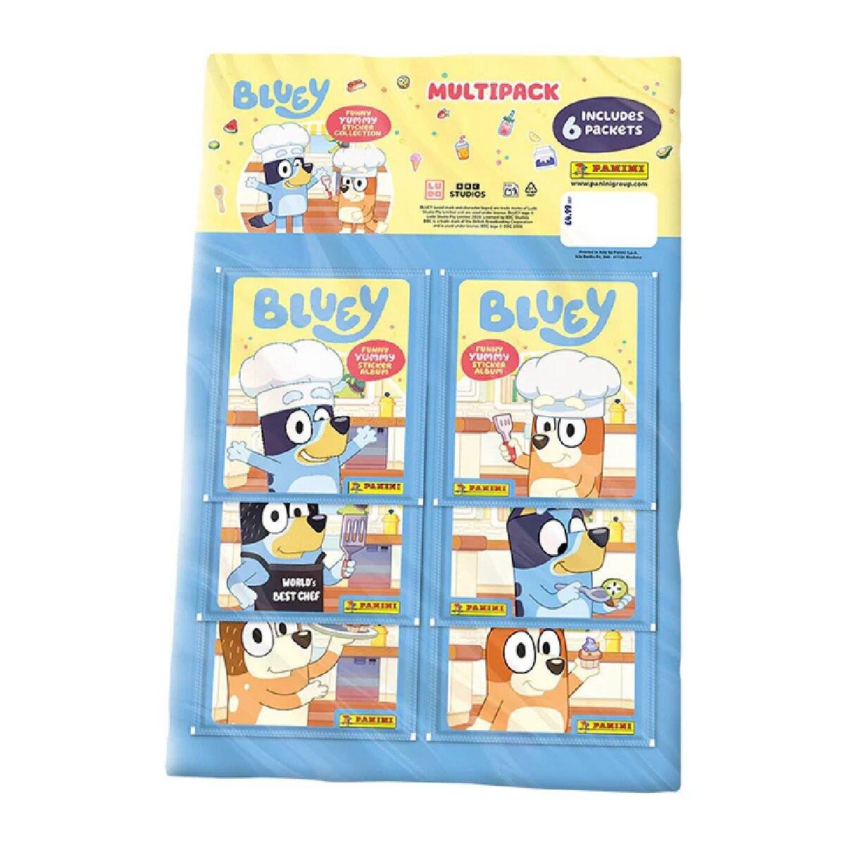 Bluey Funny Yummy Sticker Collection - Artigo Sortido. Envio realizado de forma aleatória 4
