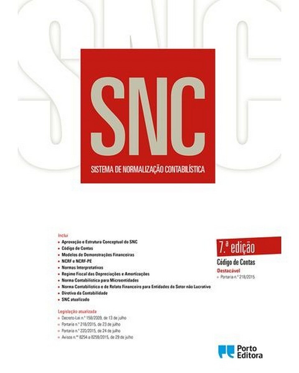 Imagem 0 de SNC - Sistema de Normalização Contabilística - 7.ª Edição