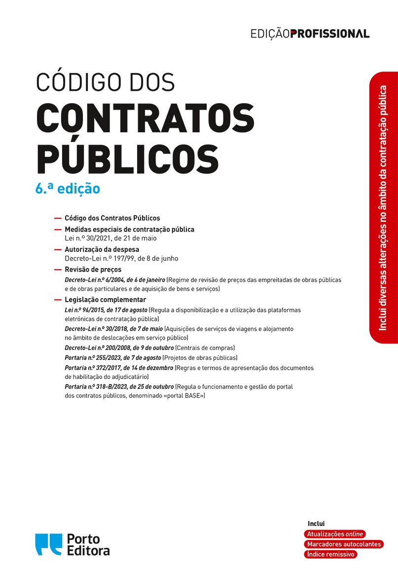 Código dos Contratos Públicos - 6.ª Edição 1