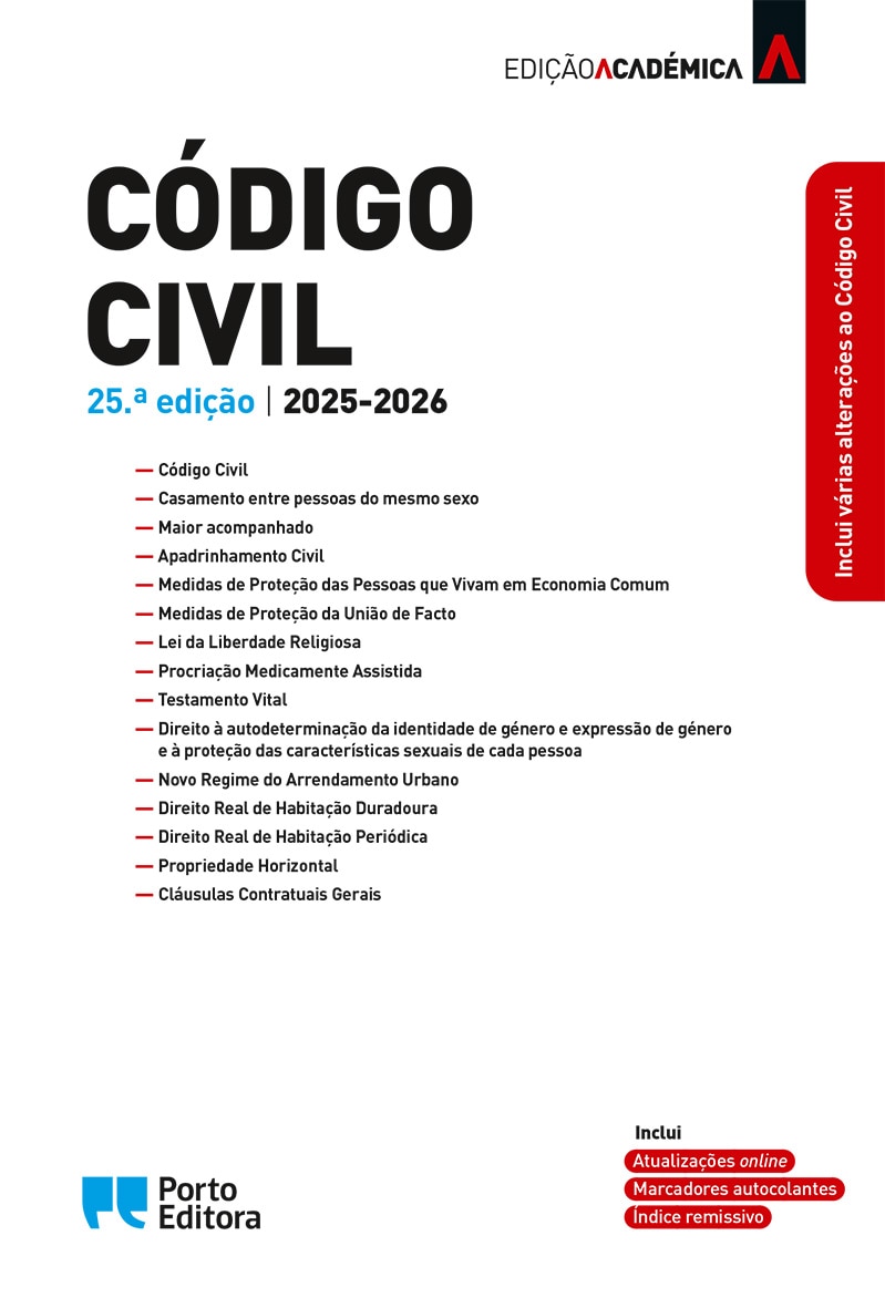 Imagem 0 de Código Civil - Edição Académica - 25.ª Edição