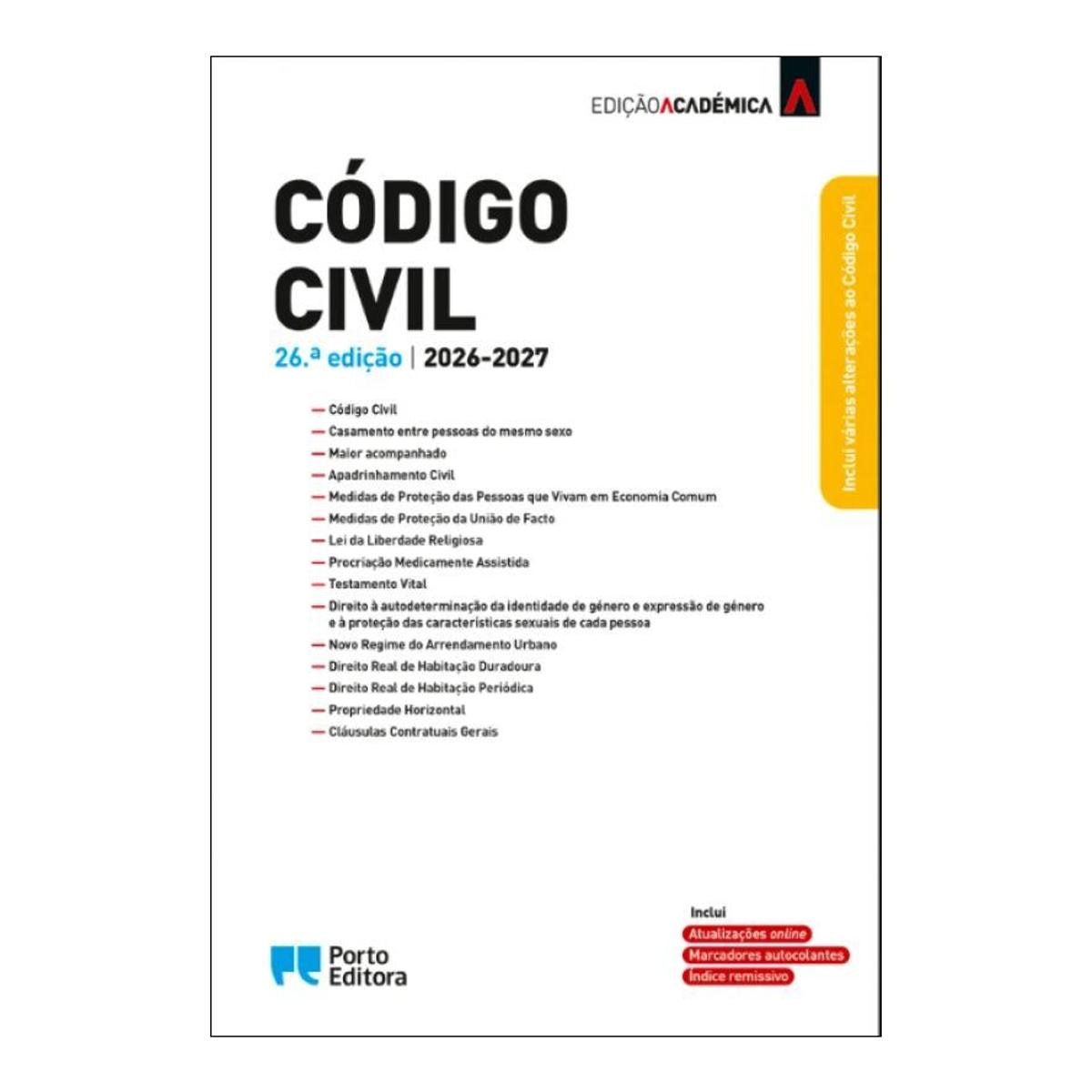 Imagem 0 de Código Civil - Edição Académica 26ª Edição