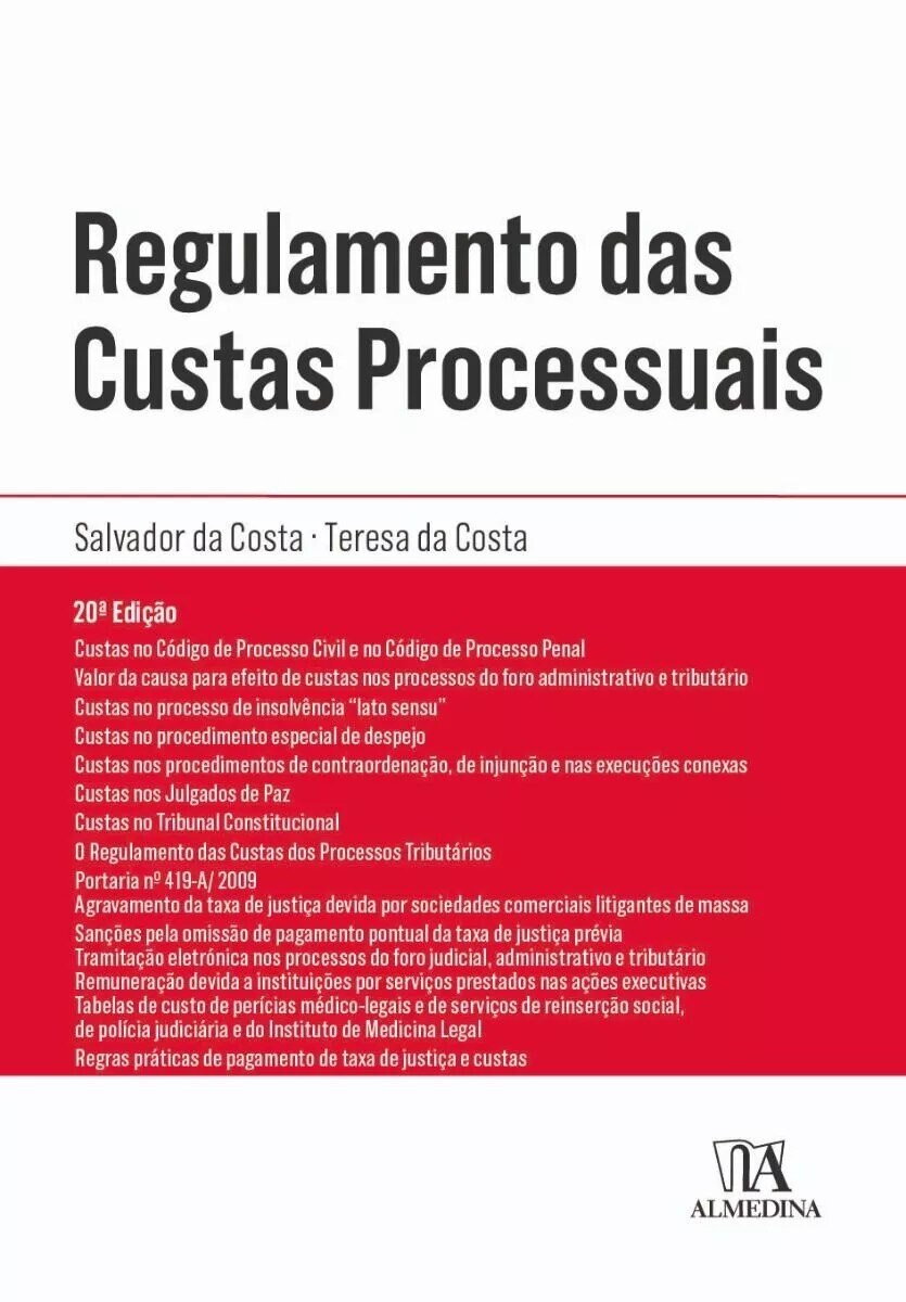 Regulamento das Custas Processuais 1