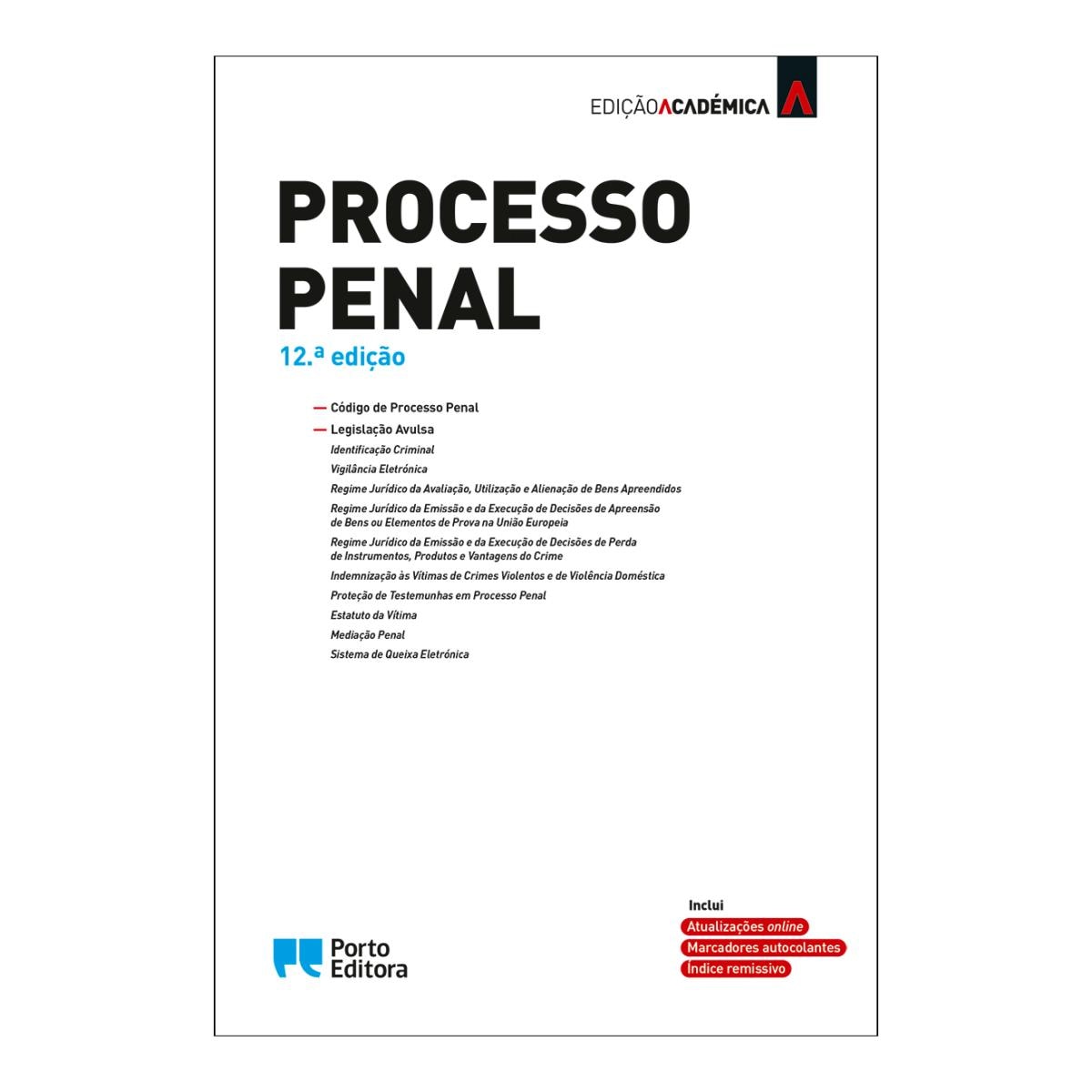 Imagem 0 de Processo Penal - Edição Académica
