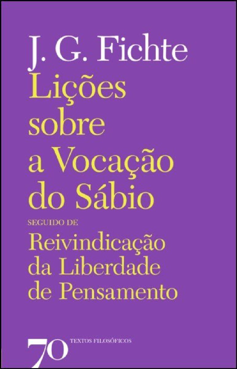 Lições sobre a Vocação do Sábio 1