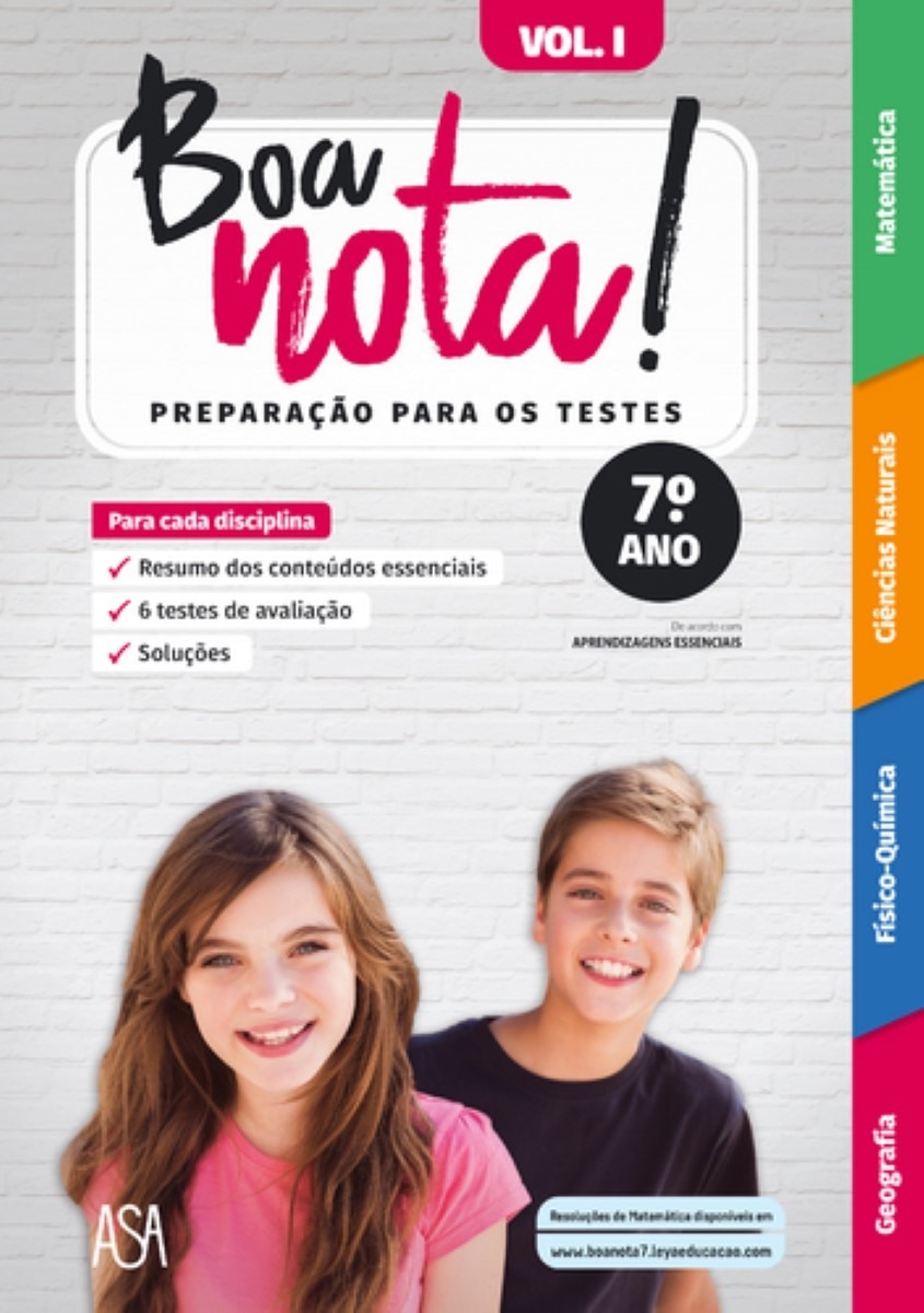 Imagem 0 de Boa nota! Preparação para os Testes - 7.º Ano Volume I