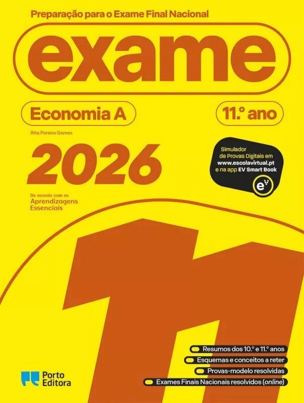 Imagem 0 de Preparação para o Exame Final Nacional 2026 - Economia A - 11.º Ano
