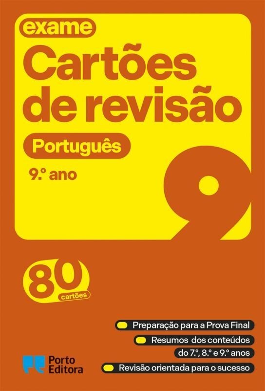 Imagem 0 de Cartões de Revisão - Livro Português - 9.º Ano