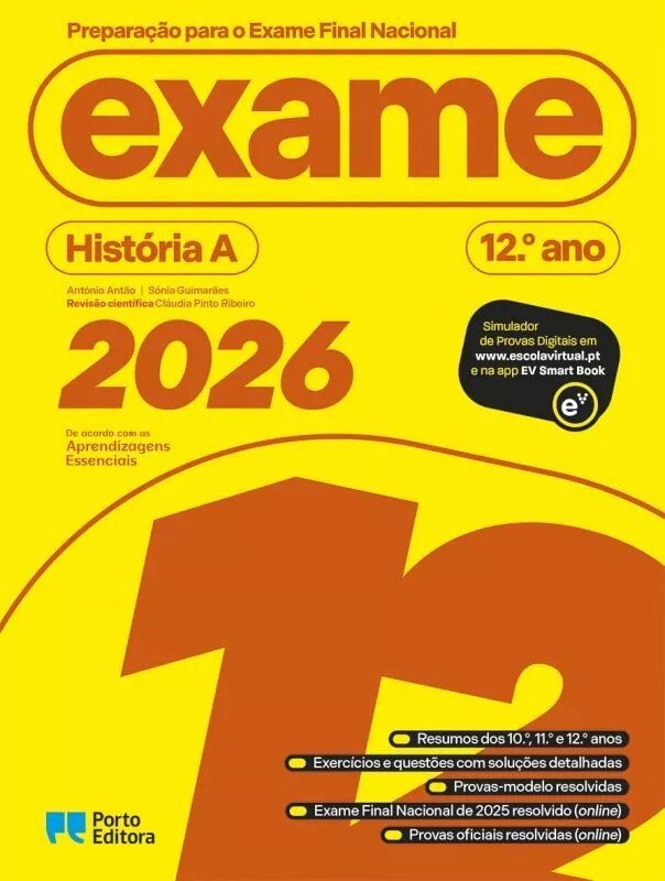 Imagem 0 de Preparação para o Exame Final Nacional 2026 - História A - 12.º Ano