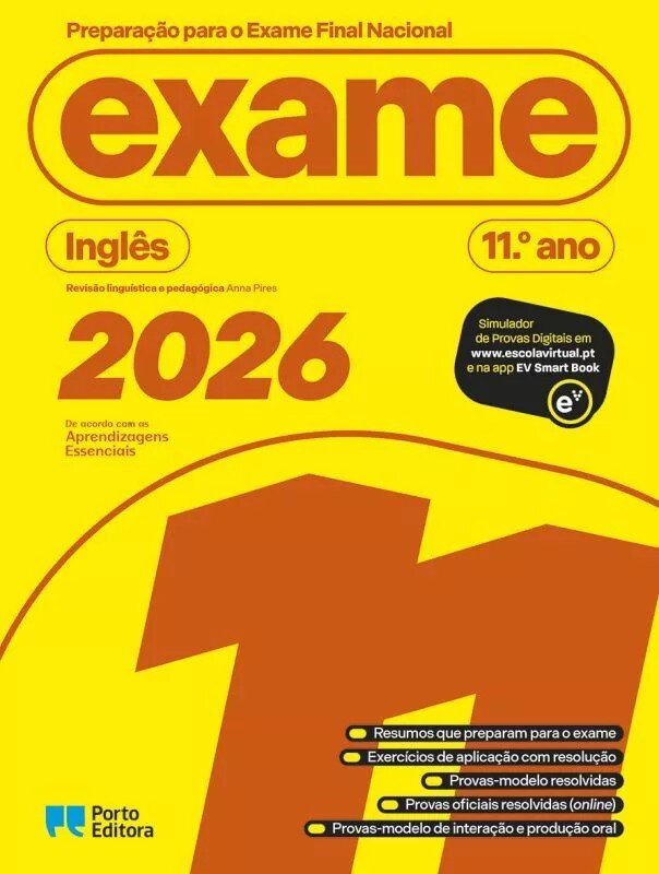 Imagem 0 de Preparação para o Exame Final Nacional 2026 - Inglês - 11.º Ano