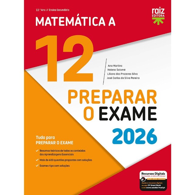 Imagem 0 de Preparar o exame 2026 matematica a  12 ano