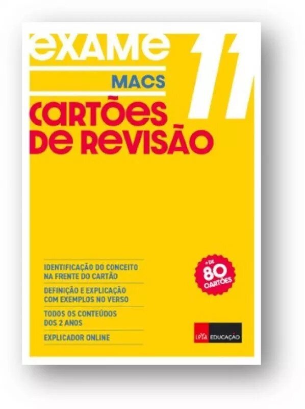 Imagem 0 de Cartões de Revisão - MACS 11