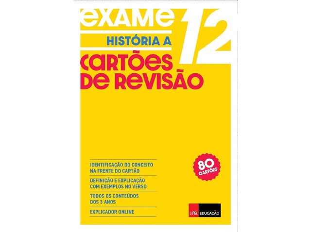 Imagem 0 de Cartoes de revisao historia a 12