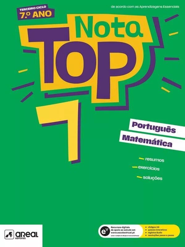Nota Top 7 - 7.º Ano - Português e Matemática 1