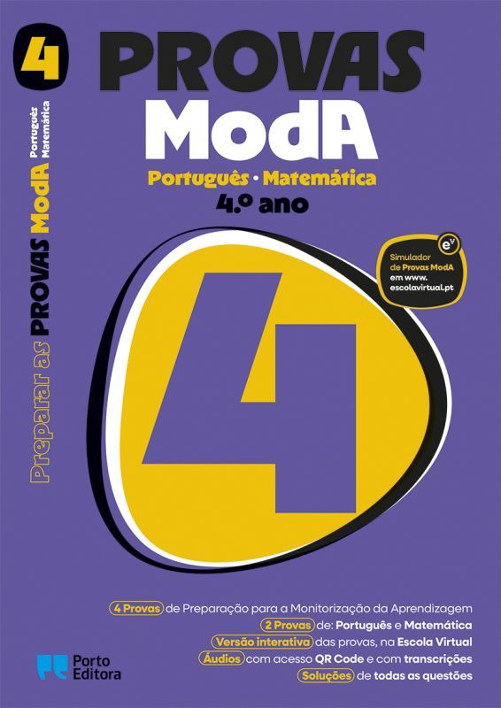 Imagem 0 de Preparar as Provas ModA - Português e Matemática - 4.º Ano