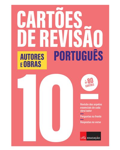 Imagem 0 de Cartoes de revisao portugues  10º ano