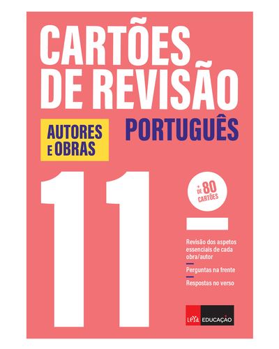 Imagem 0 de Cartoes de revisao portugues 11º ano