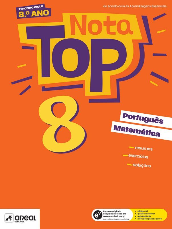 Nota Top 8 - 8.º Ano - Português e Matemática 1