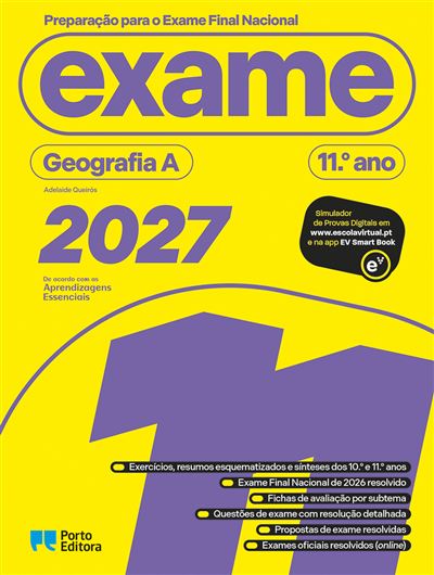 Imagem 0 de Preparação para o Exame Final Nacional 2027 - Geografia A - 11.º Ano