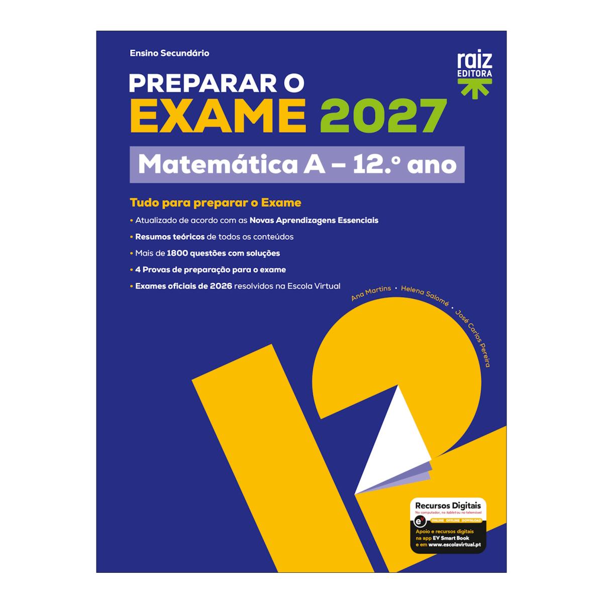 Imagem 0 de Preparar o Exame 2027 - Matemática A - 12.º Ano