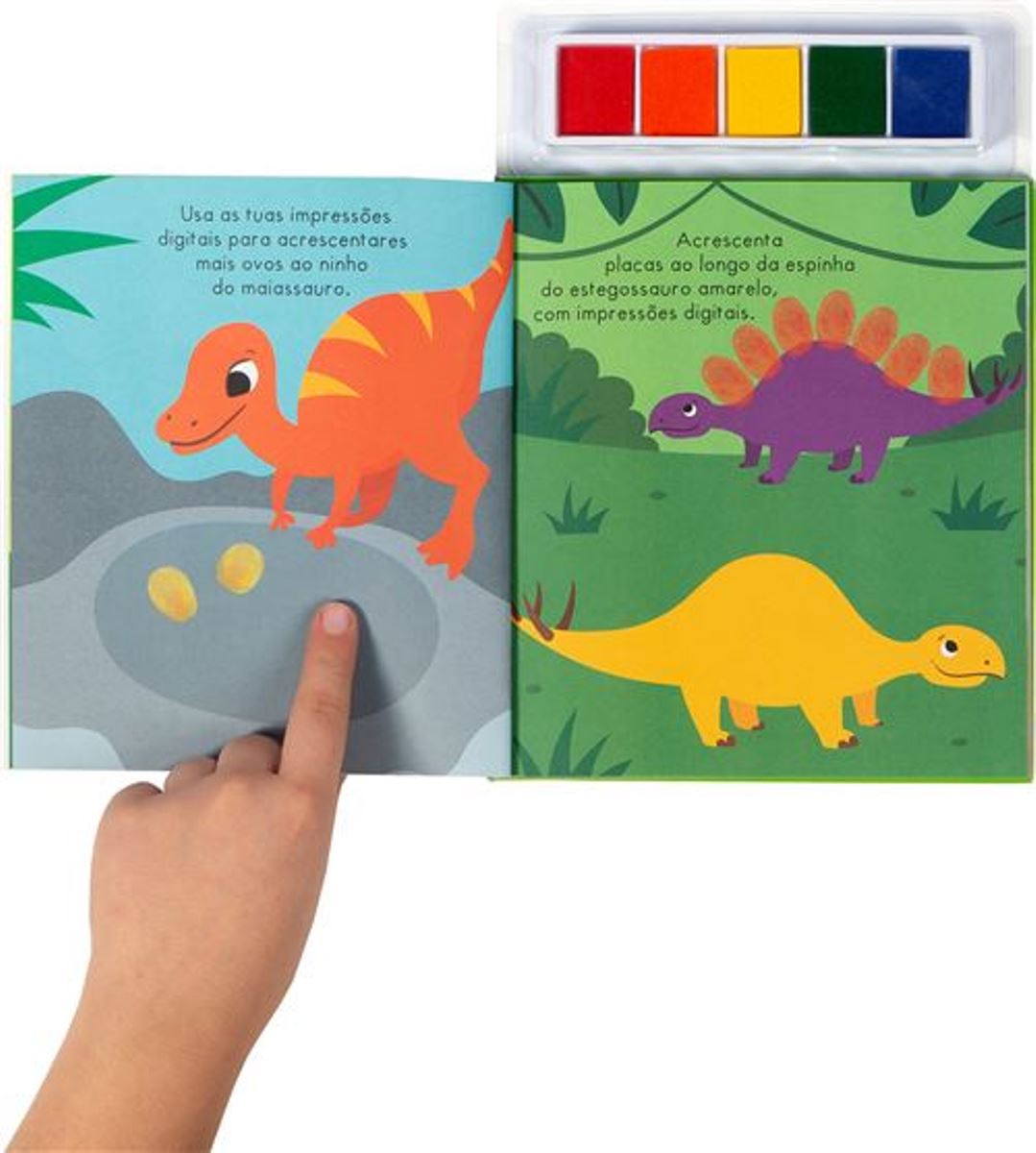 Pintar com os Dedos - Dinossauros e amigos 2