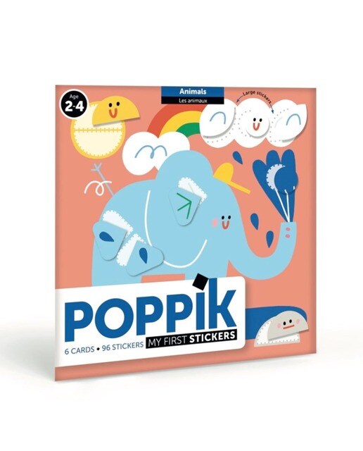 Poppik Sticker Cards Baby Animals 1