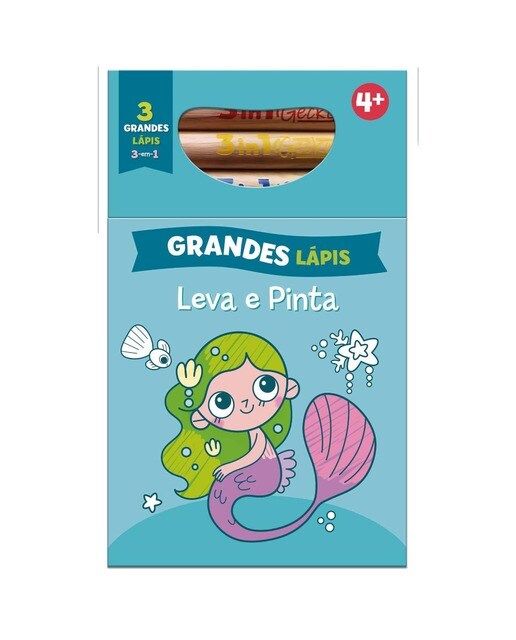 Imagem 0 de Leva e Pinta com Grandes Lápis - Sereia