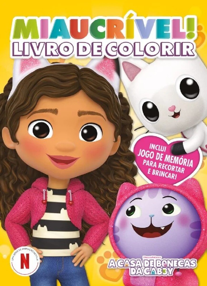 A Casa de Bonecas da Gabby: Miaucrível!: Livro de Colorir 1