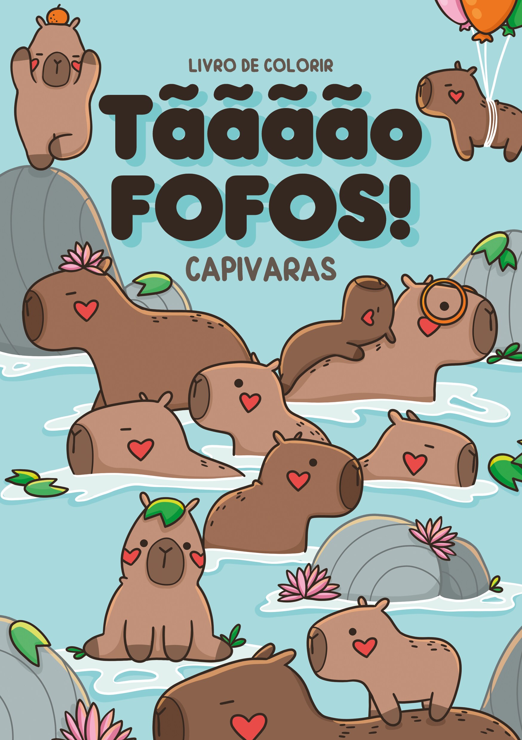 Imagem 0 de Tãããão Fofos! - Capivaras - Livro de colorir