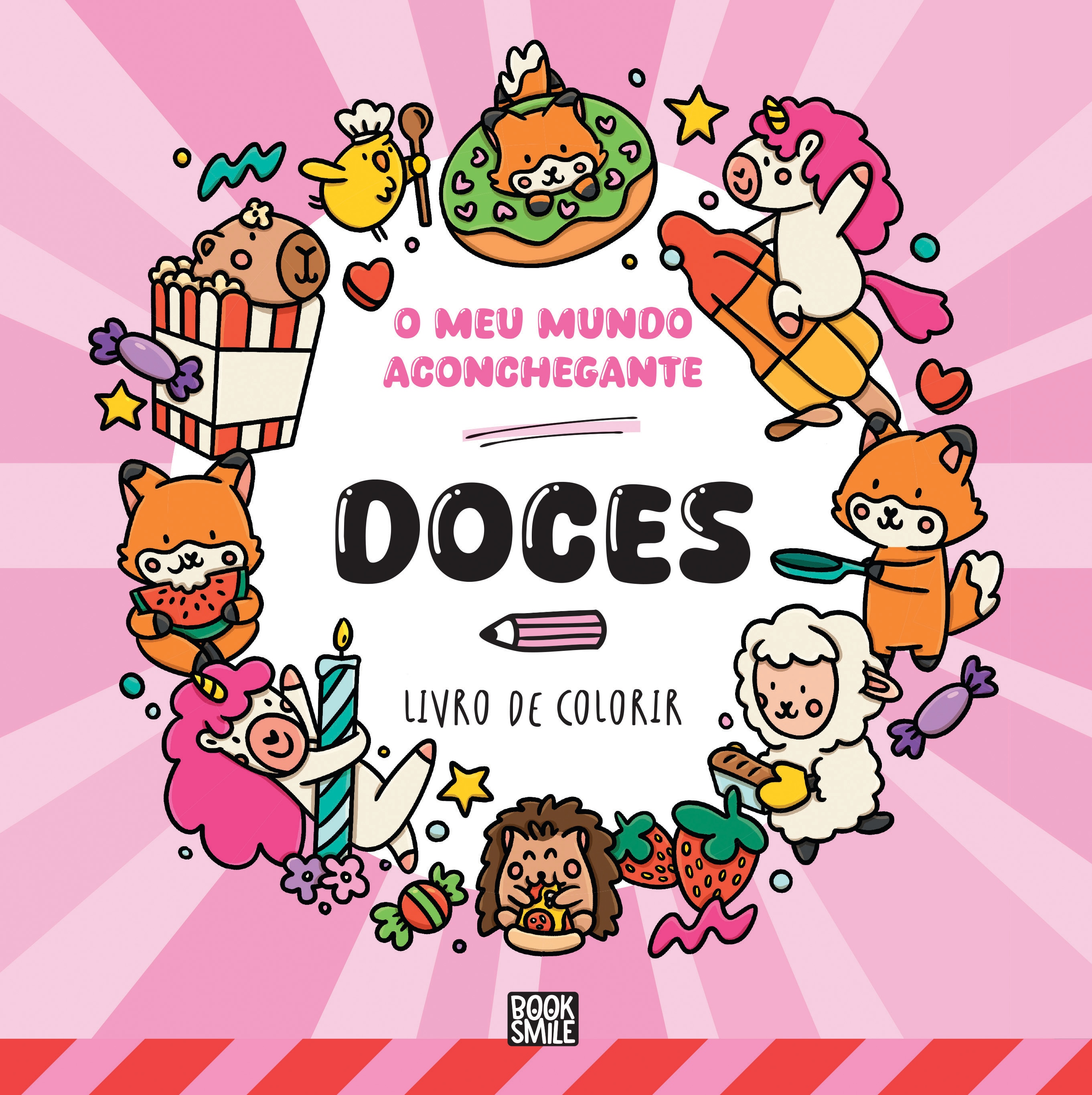 O Meu Mundo Aconchegante - Doces - Livro de colorir 1