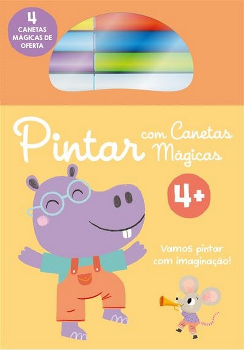 Pintar com Canetas Mágicas - Hipopotamo 4+ 1