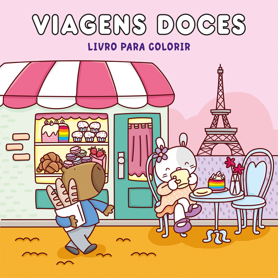 Viagens doces - Livro para colorir 1