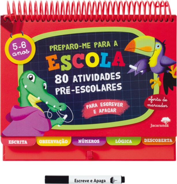 Imagem 0 de Preparo-me para a Escola - 80 Atividades Pré- Escolares - 5-6 Anos