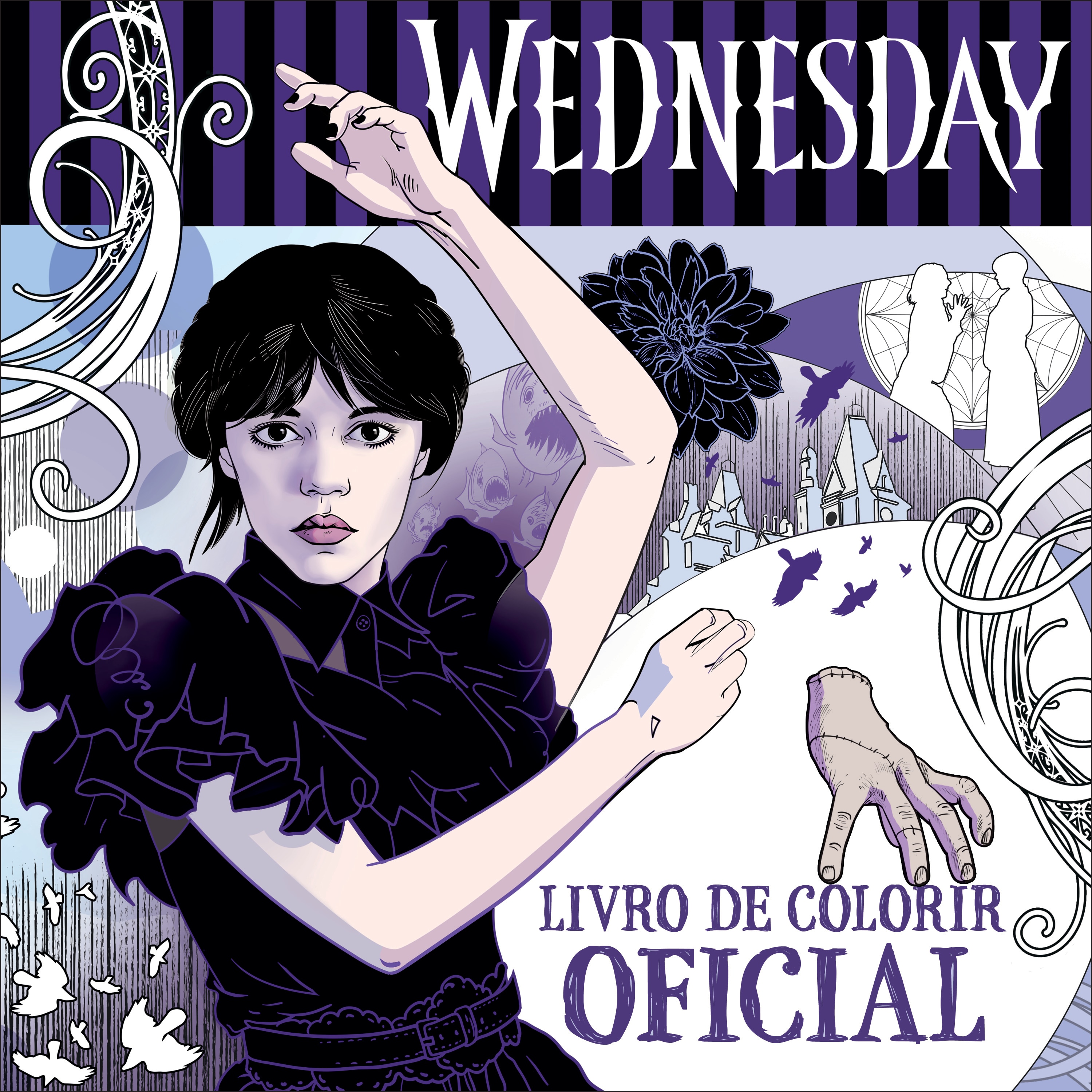 Imagem 0 de Wednesday - Livro de colorir oficial
