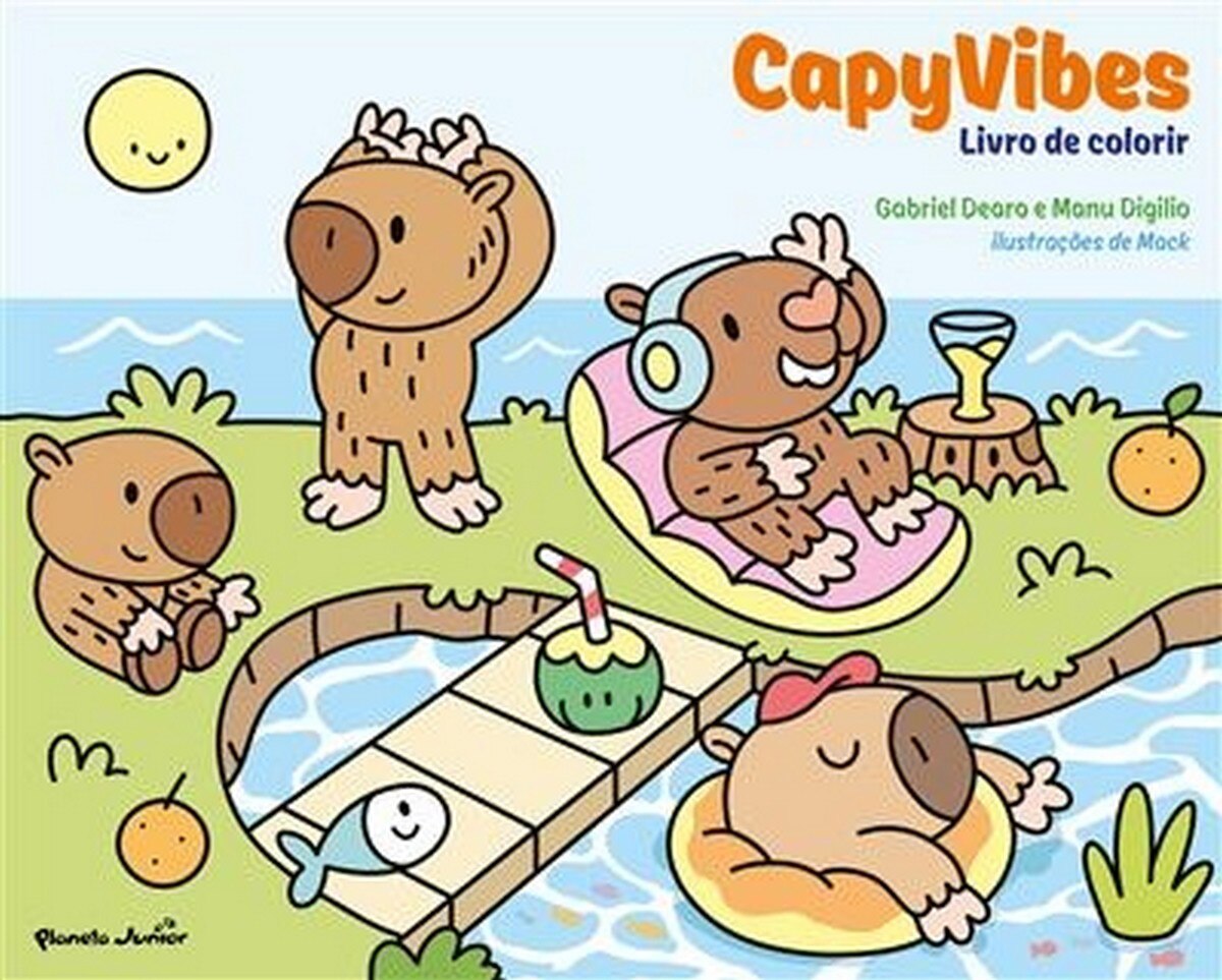 Capyvibes - Livro de colorir 1