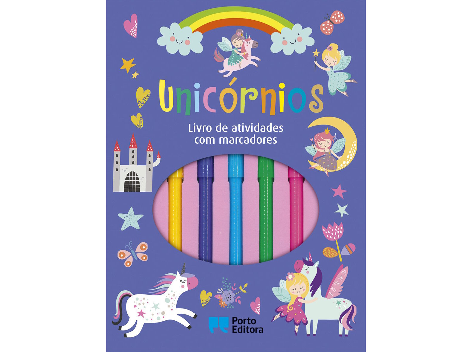 livro unicórnios - livro de atividades com marcadores 1