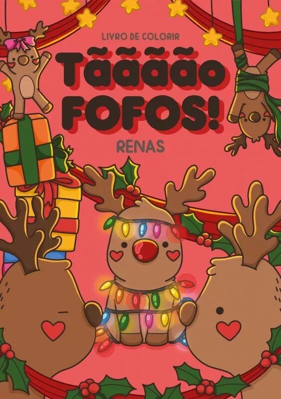 Imagem 0 de Tãããão Fofos Renas Livro de Colorir