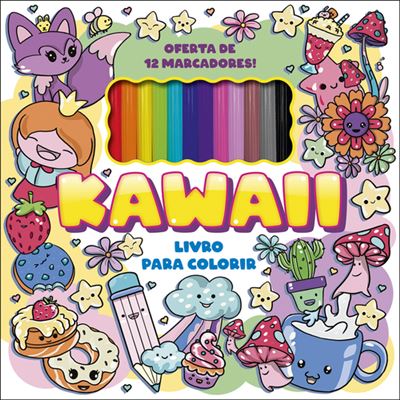 Kawaii livro para colorir 1